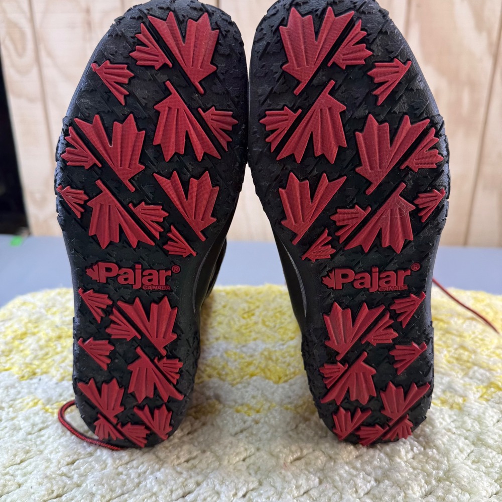 Pajar Canada Waterproof Winter Snow Boots Black Red Laces Womens 8-8.5 beautiful - Picture 16 of 16